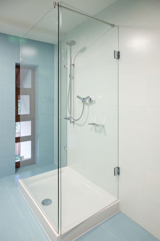 Finished Shower with Modern Design